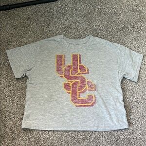 Kids Gray T-Shirt with USC logo